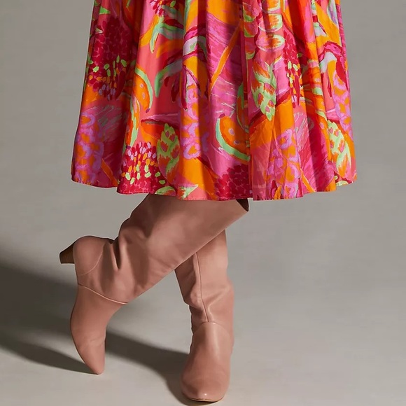 Anthropologie Farm Rio Tropical Puff-Sleeve Midi Dress - Picture 11 of 16